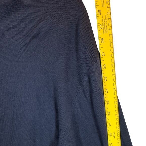 MURANO by Raffi Sweater Mens XL Crew Neck Navy 60% Cotton Modal Made Italy - Picture 7 of 9